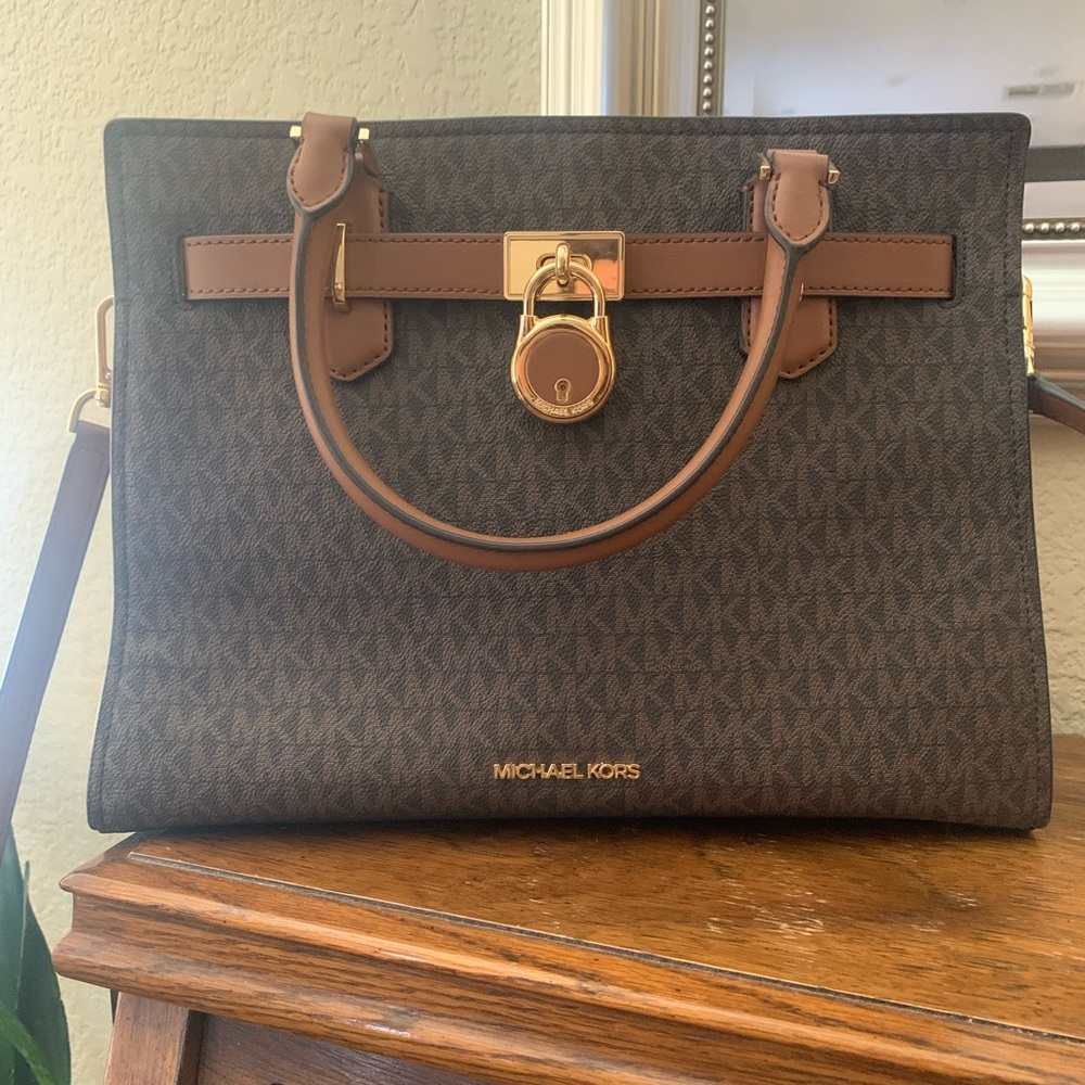 Michael Kors Hamilton Logo Satchel NWOT